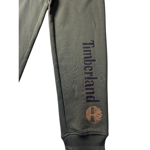 Timberland Olive Green Jogger‎ Sweatpants Men's Small Ribbed Cuffs NEW - Picture 5 of 8